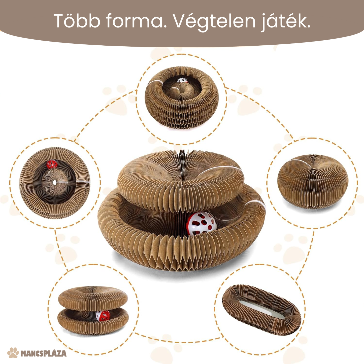 Loopie Interaktív Formázható Kaparópárna Csengőlabdával