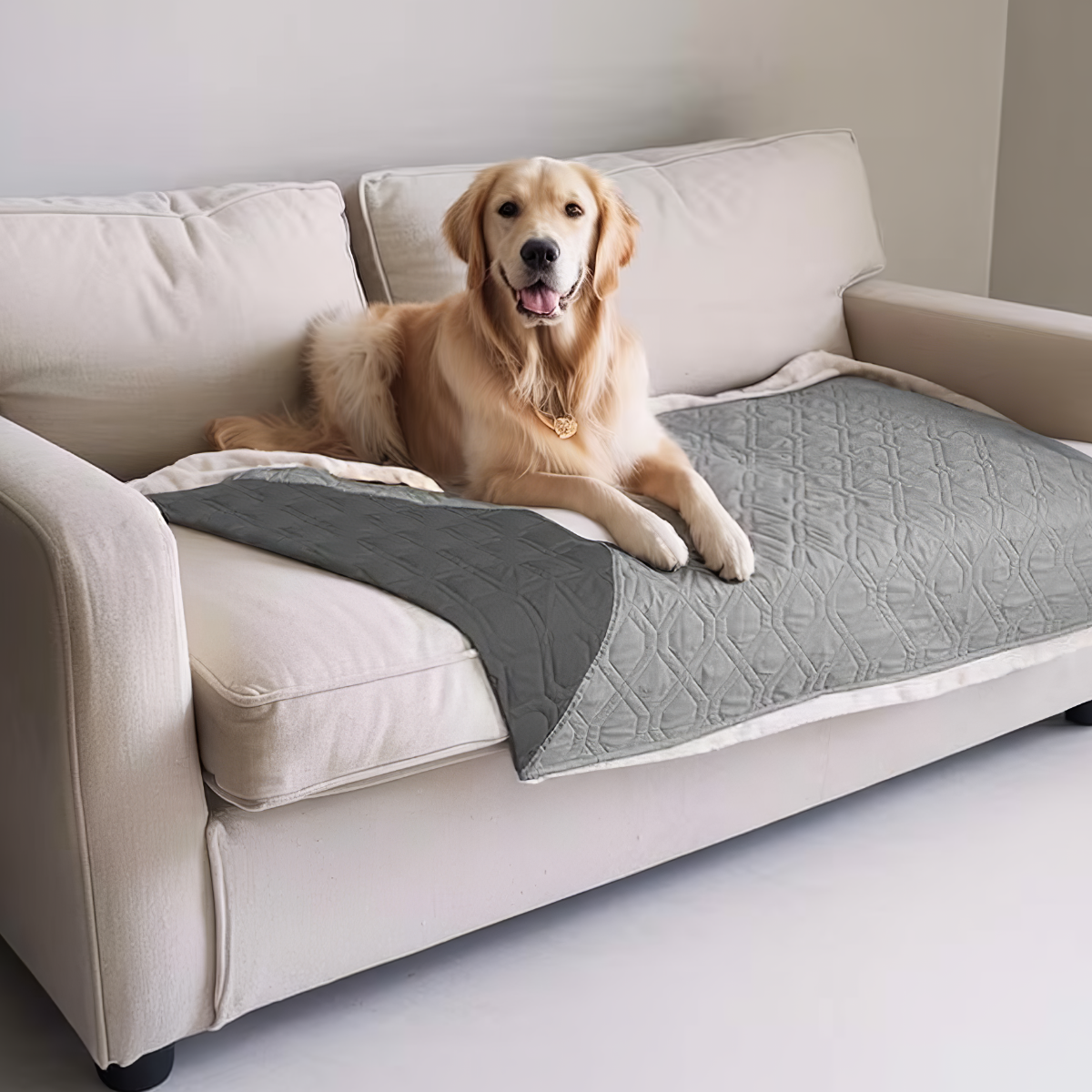 Snuglio - Kétoldalas Vízlepergető Hatású Bútorvédő Ágy- és Kanapétakaró Kisállatoknak