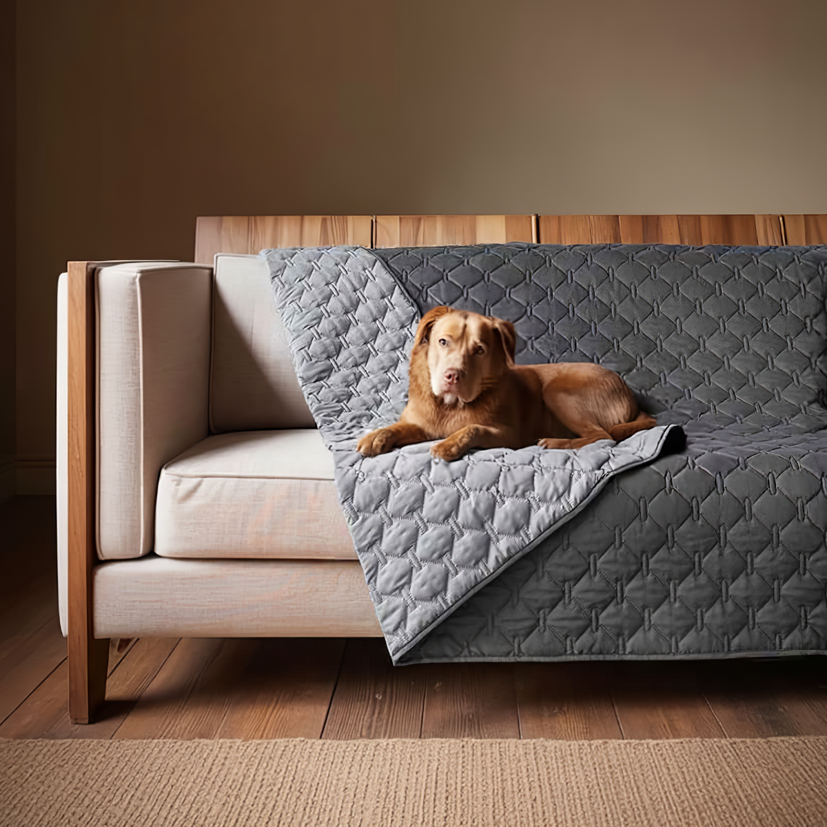 Snuglio - Kétoldalas Vízlepergető Hatású Bútorvédő Ágy- és Kanapétakaró Kisállatoknak