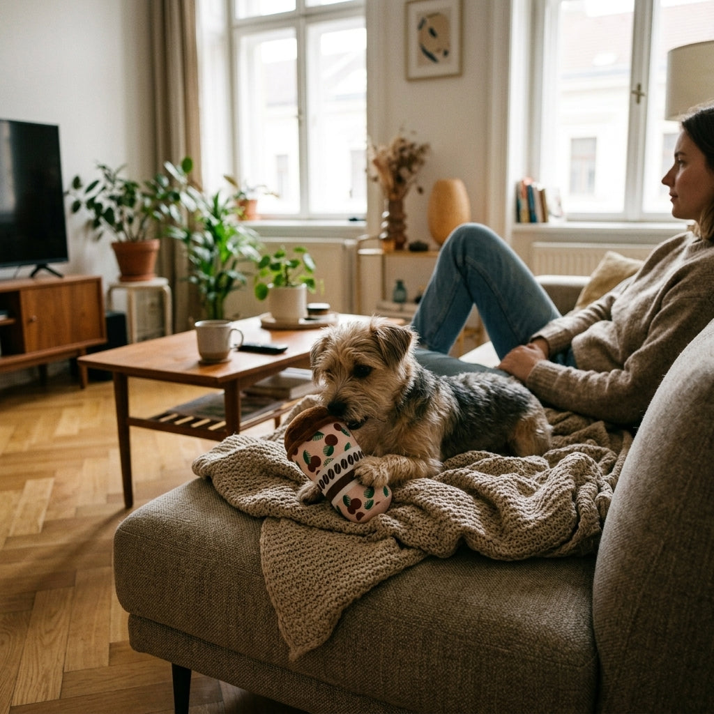 Mokka Csipogó Plüss Kávéspohár Kutyajáték
