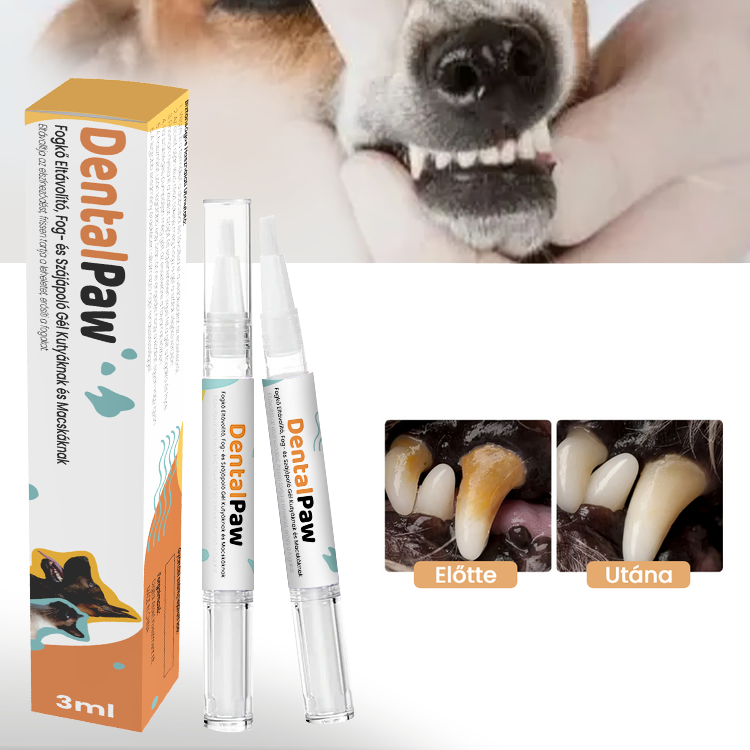 DentalPaw Kutya és Macska Fogkő Eltávolító Fog és Szájápoló Gél
