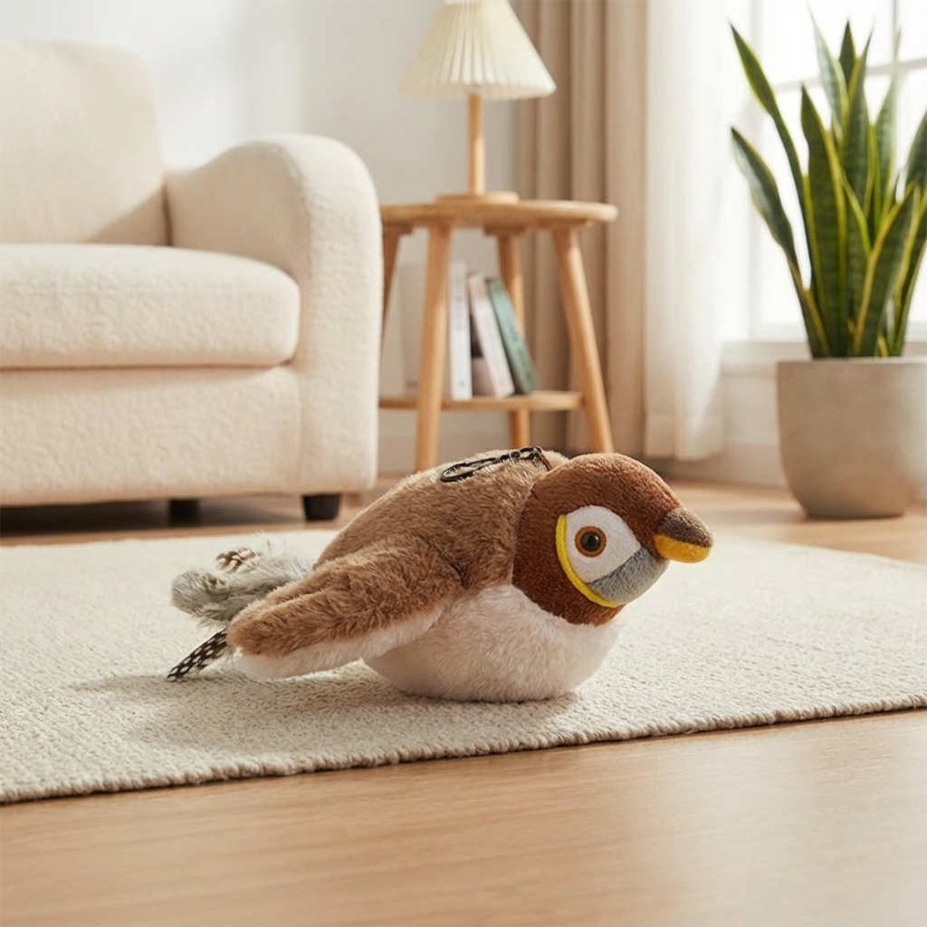 ChirpyBird Interaktív Mozgó Madárka Macskajáték