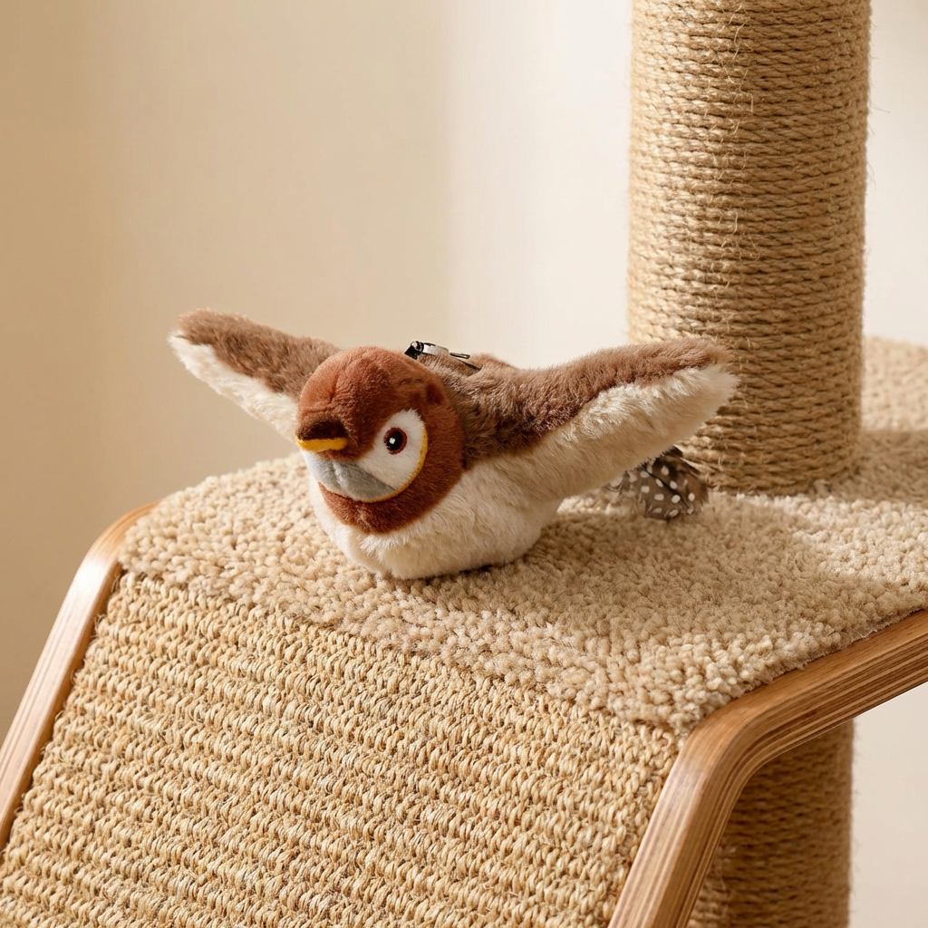 ChirpyBird Interaktív Mozgó Madárka Macskajáték