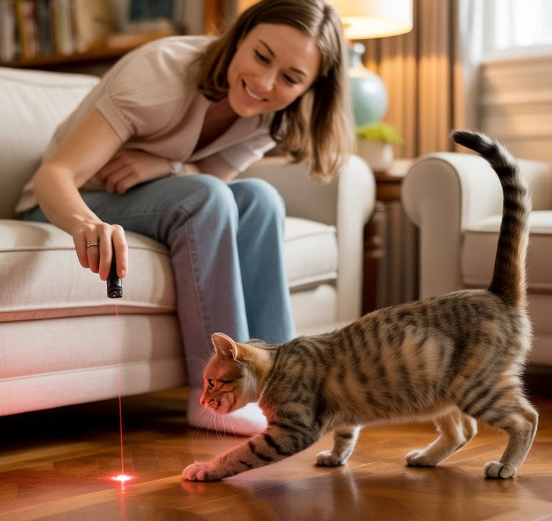 Luminoo Újratölthető Többfunkciós Macska Lézerjáték