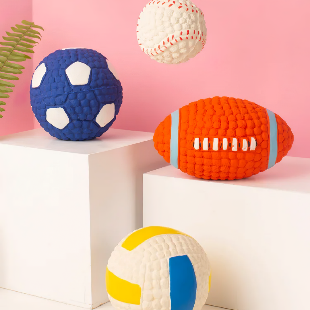 Rágásálló, Fogtisztító Kutyalabda – Biztonságos, Pattogó Kutya Játék Kis- és Nagytestű Kutyának