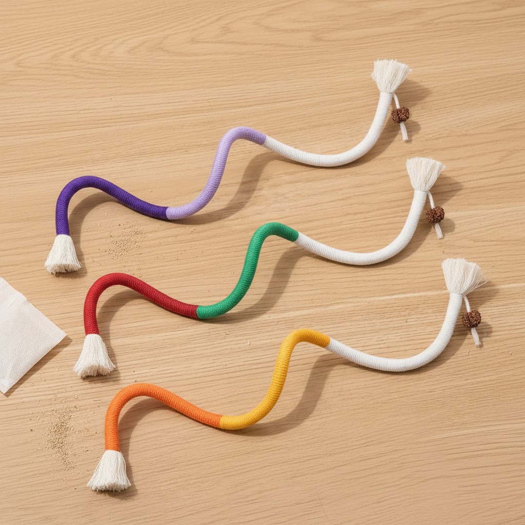 Ropie 3 Darabos Fogtisztító Rágókötél Szett Cicáknak