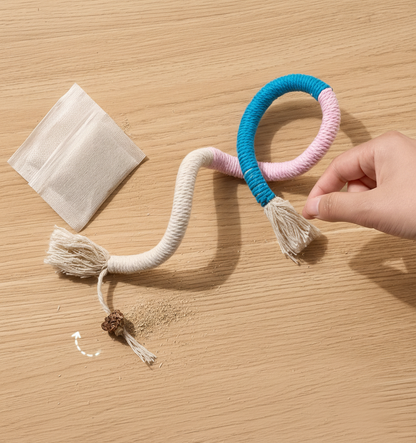 Ropie 3 Darabos Fogtisztító Rágókötél Szett Cicáknak