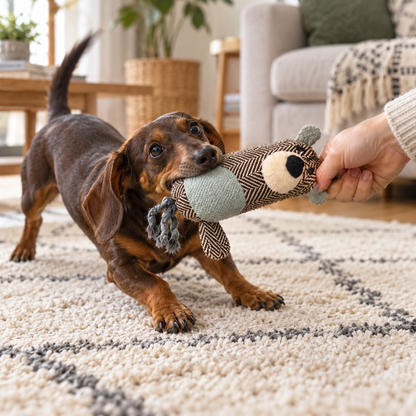 Teddy Csipogó Plüss Kutyajáték