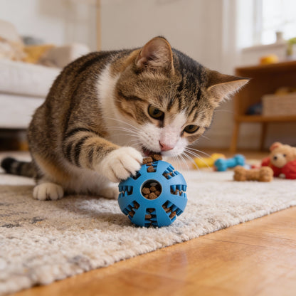 Bitello Többfunkciós Fogápoló Jutalomfalat Labda Kutyáknak és Macskáknak
