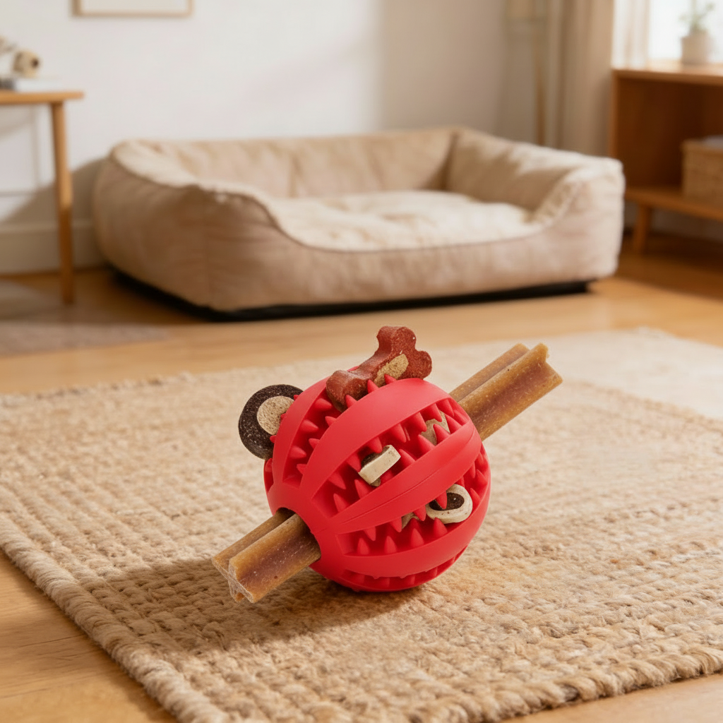 Bitello Többfunkciós Fogápoló Jutalomfalat Labda Kutyáknak és Macskáknak