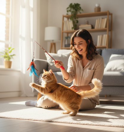 Felino Teleszkópos Extra Hosszú Macska Játék Pálca