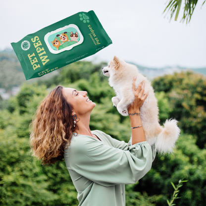 CleanPaws Környezetbarát és Hipoallergén Nedves Törlőkendő Kutyák és Macskák Számára Fül, Mancs és Teljes Test Tisztításához