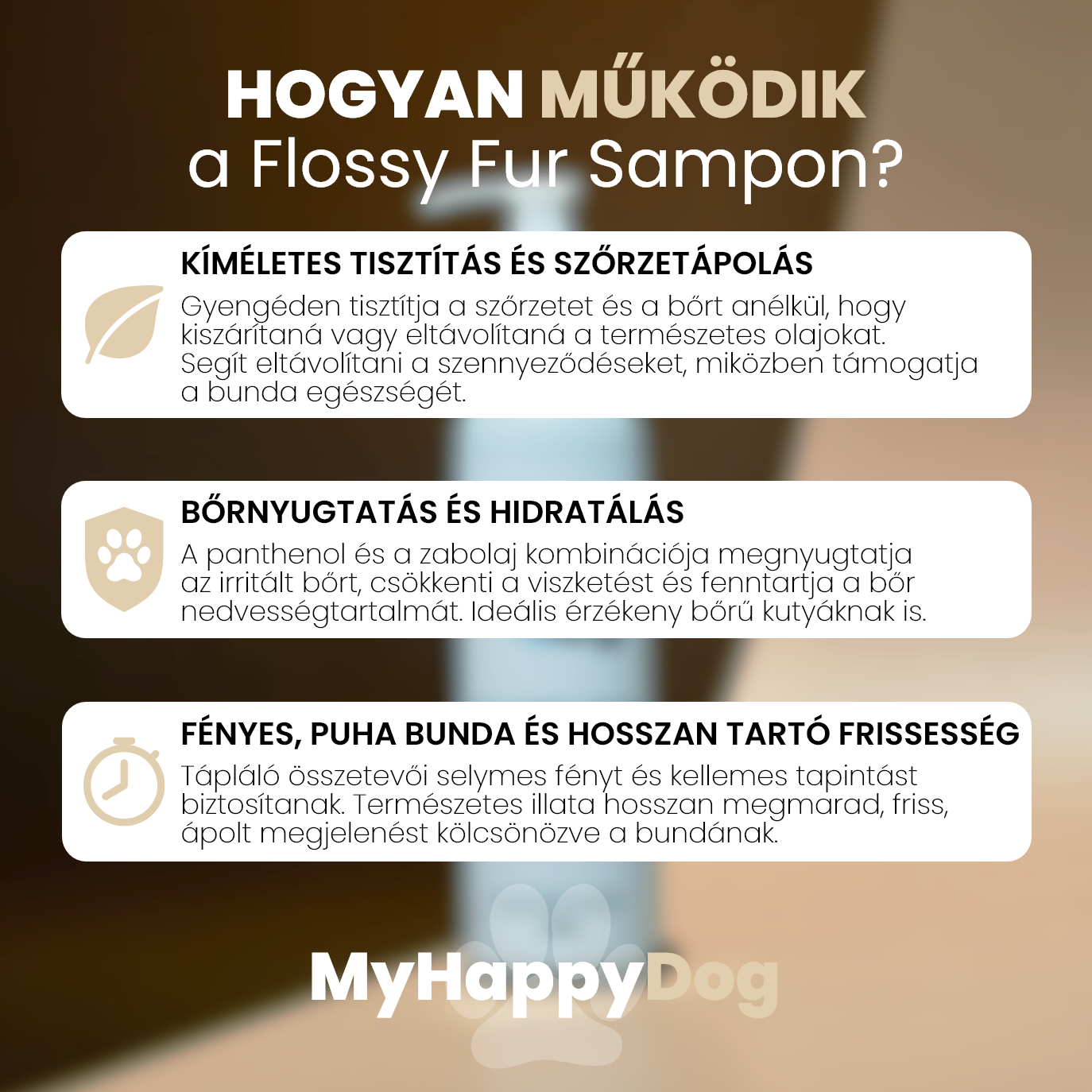 MyHappyDog Flossy Fur Prémium Kutyasampon