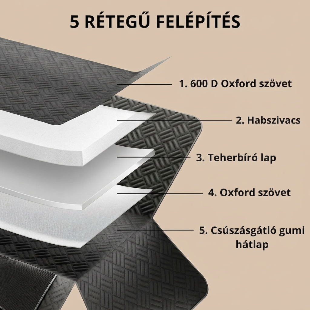 Trekko Prémium Autós Ülésvédő Nagytestű Kutyákhoz Kiterjesztett Fekvőrésszel